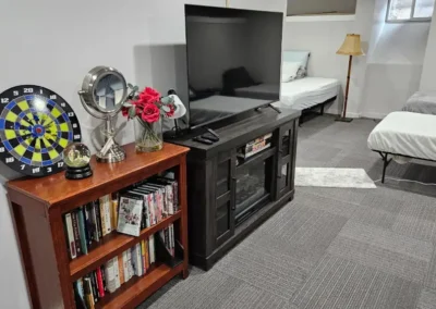 Downstairs den area