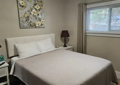 Sleep soundly in the master bedroom on a pillow-top mattress.